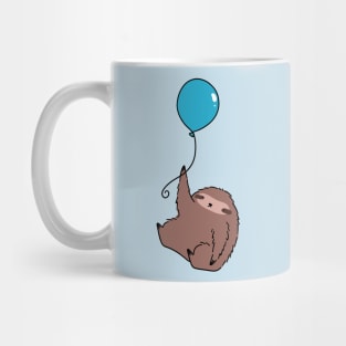 Blue Balloon Sloth Mug